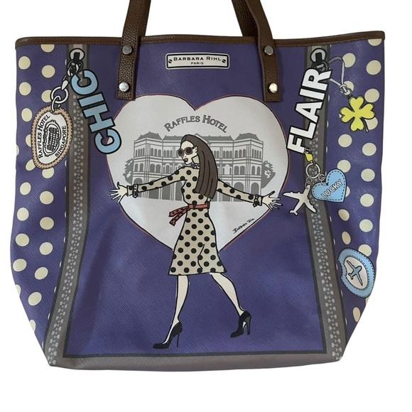 NWT Barbara Rihl  Rare Purple Tote Bag - Picture 2 of 7